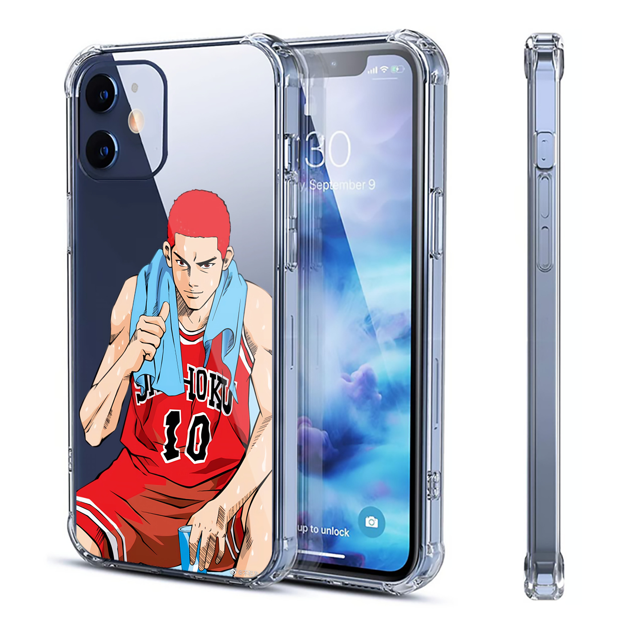 （画像用） SLAM DUNK／スラムダンク 【iPhone 12シリーズ対応】透明スマホケース（クリアソフトケース）